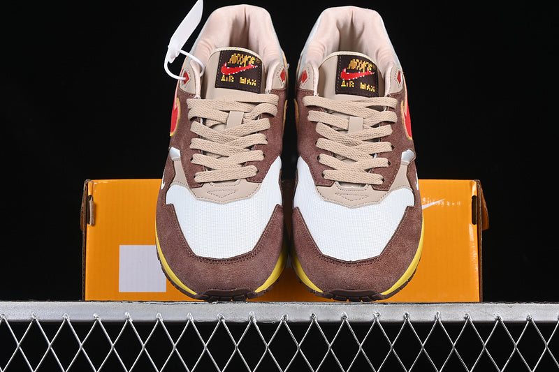 NikeUnisex Air Max 1 AM1 PRM - Brown Yellow