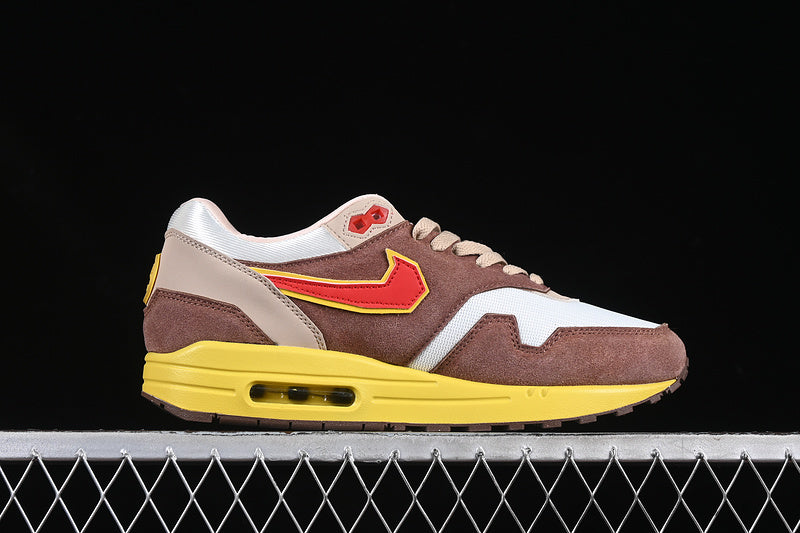 NikeUnisex Air Max 1 AM1 PRM - Brown Yellow