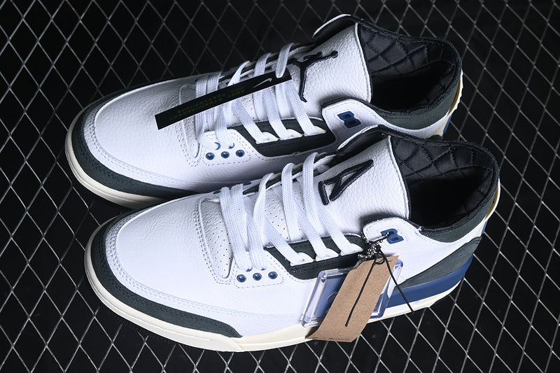 Air Jordan 3 AJ3 Retro - White Blue