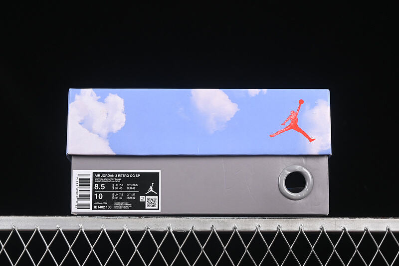 Air Jordan 3 AJ3 Retro - White Blue Brown