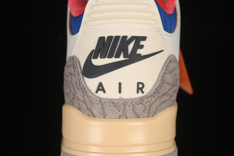 Air Jordan 3 AJ3 Retro - White Blue Brown