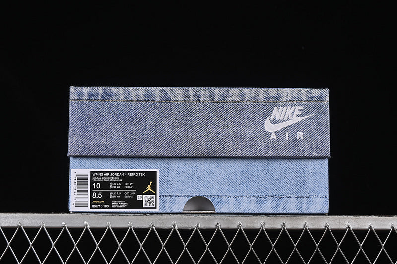 Air Jordan 4 AJ4 Retro - Denim Worn Blue