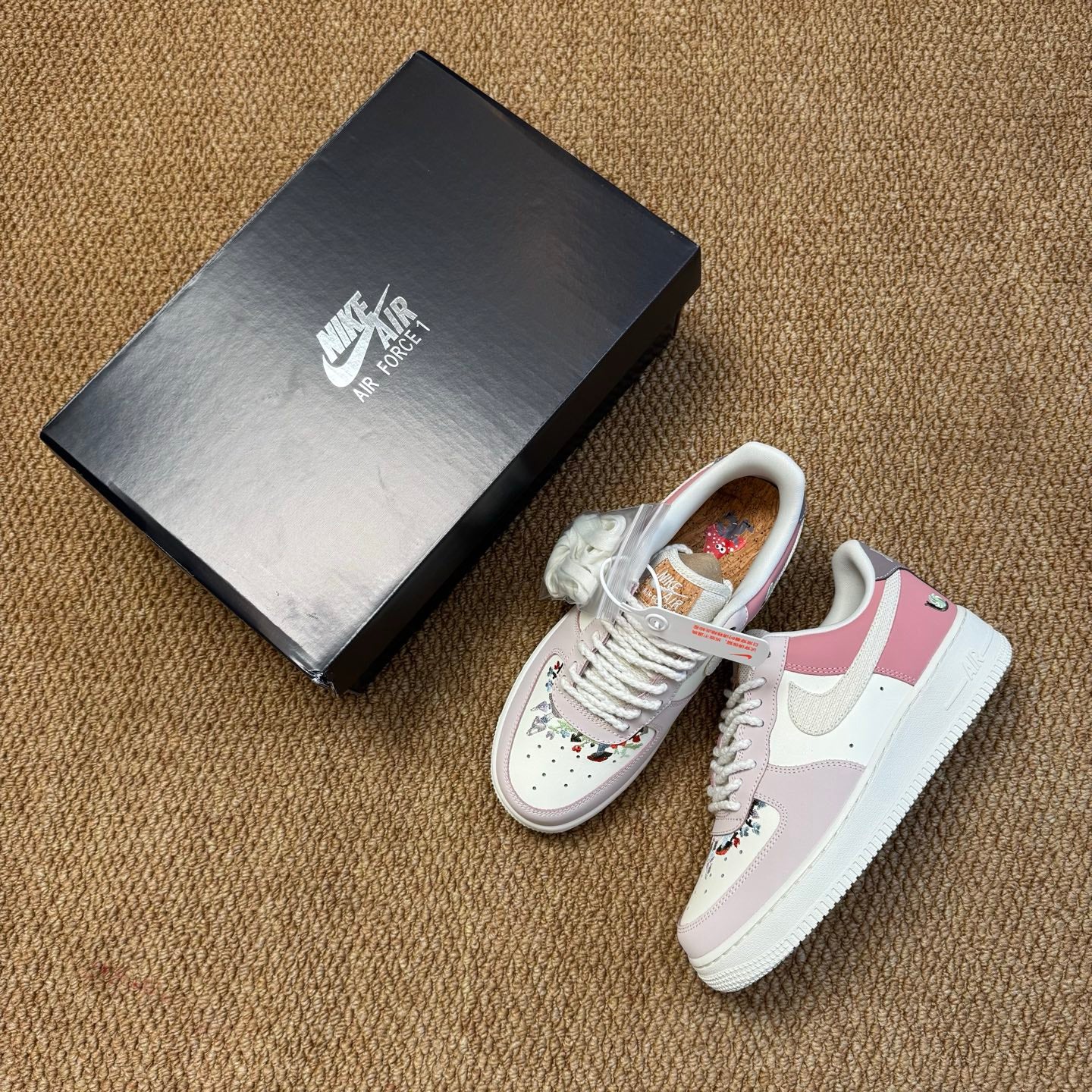NikeUnisex Air Force 1 AF1 - Mushroom Pink