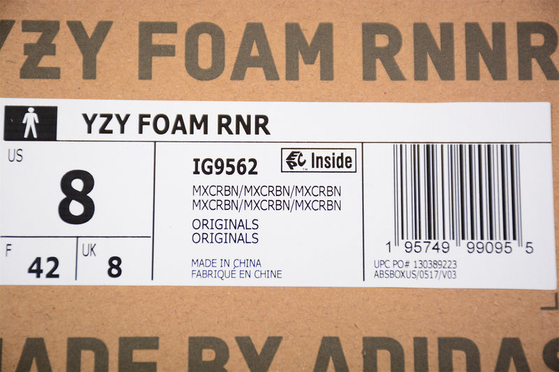 adidasUnisex Yeezy Foam Runner - "MX Carbon"
