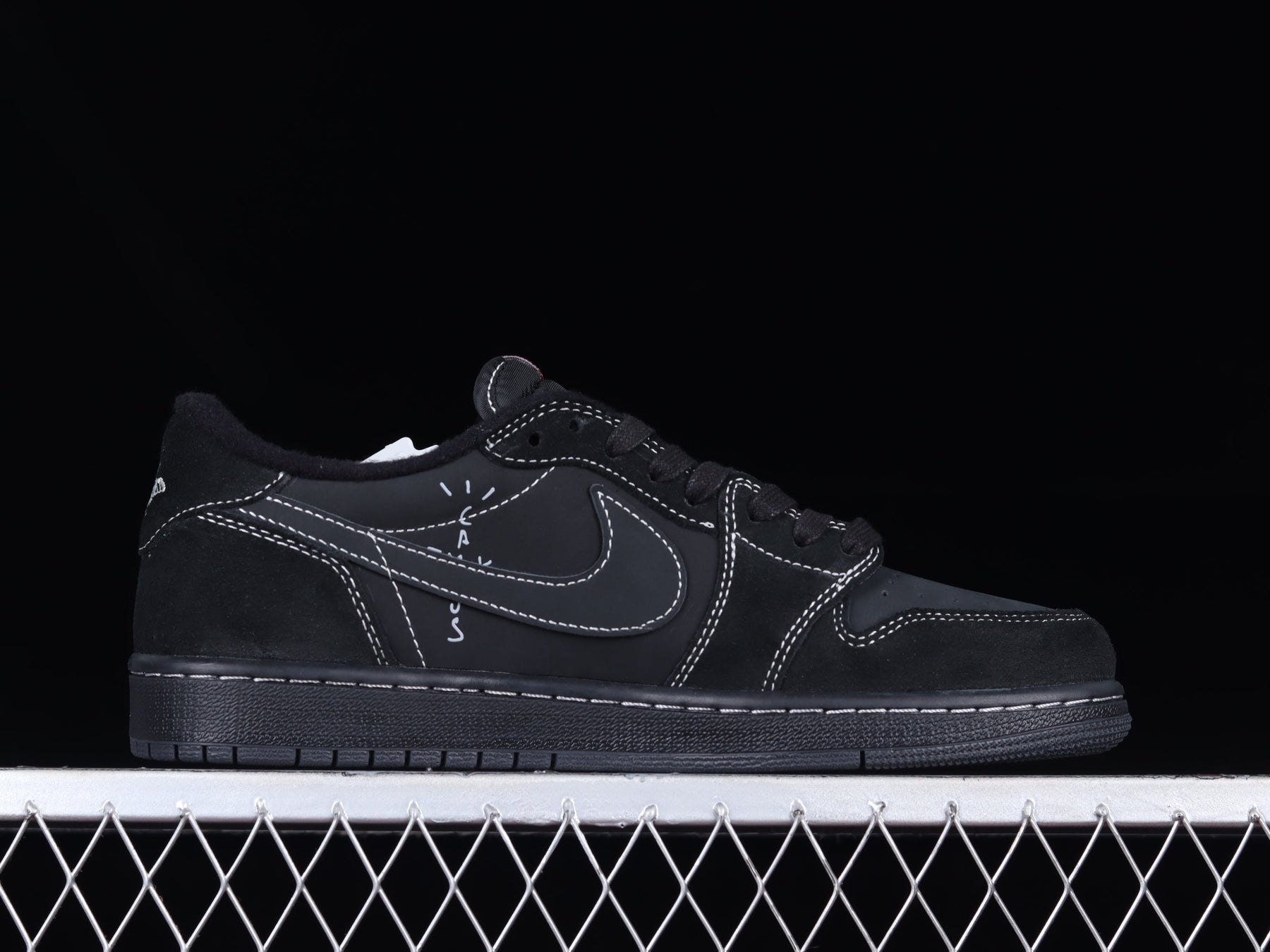 WMNS Travis Scott x Air Jordan 1 AJ1 Low OG SP - Black Phantom