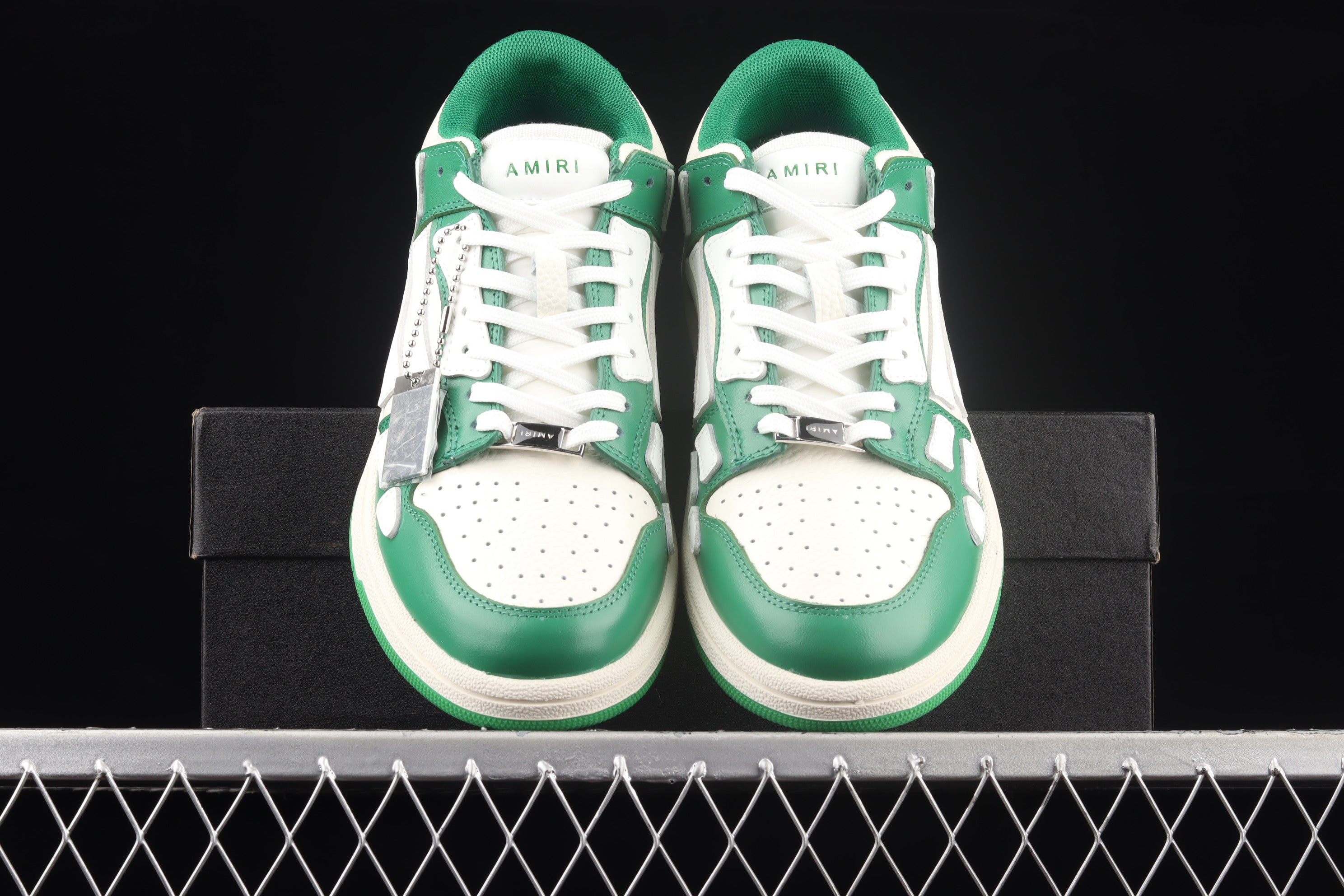 Amiri Skel Low Top - Green/White