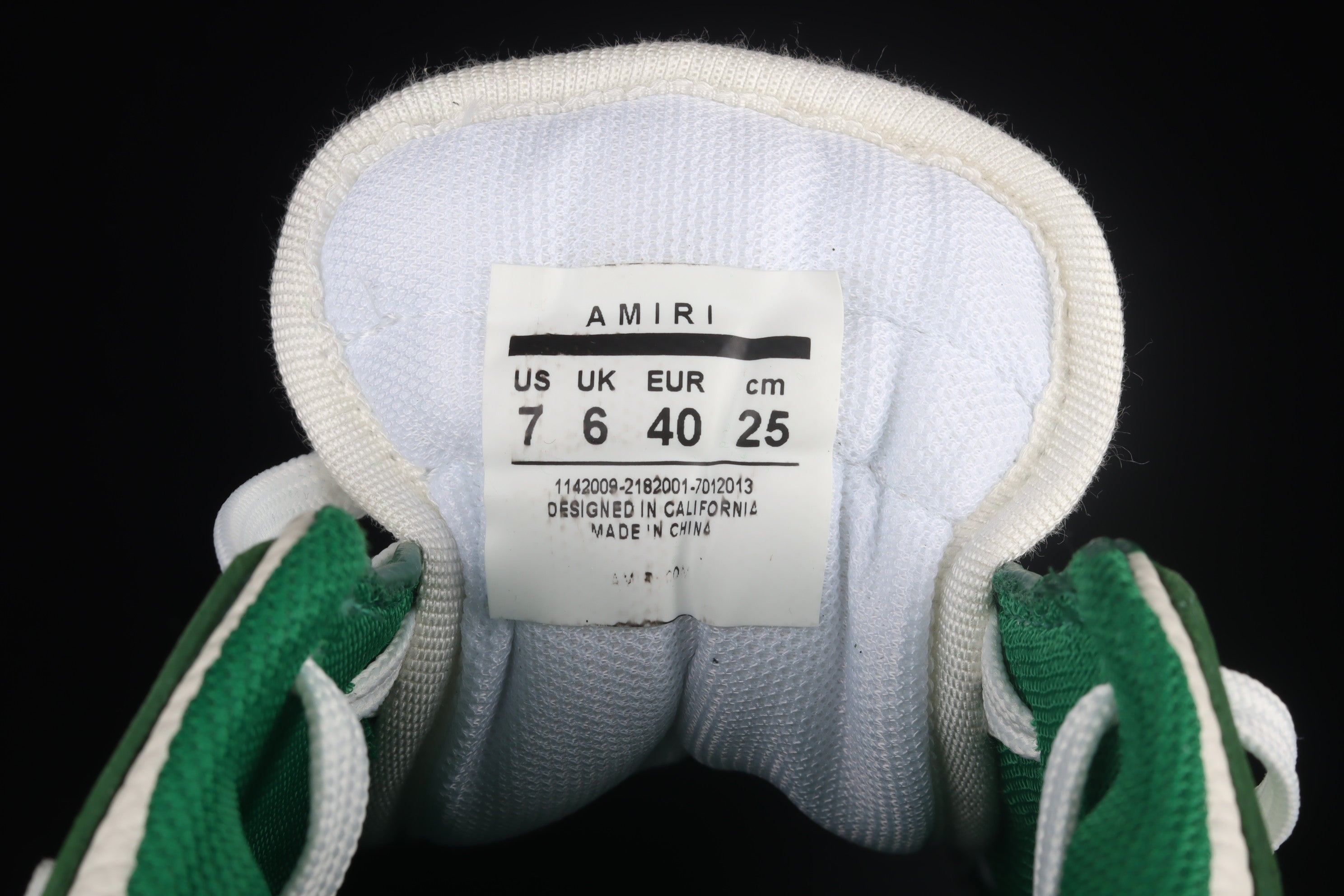 Amiri Skel Low Top - Green/White