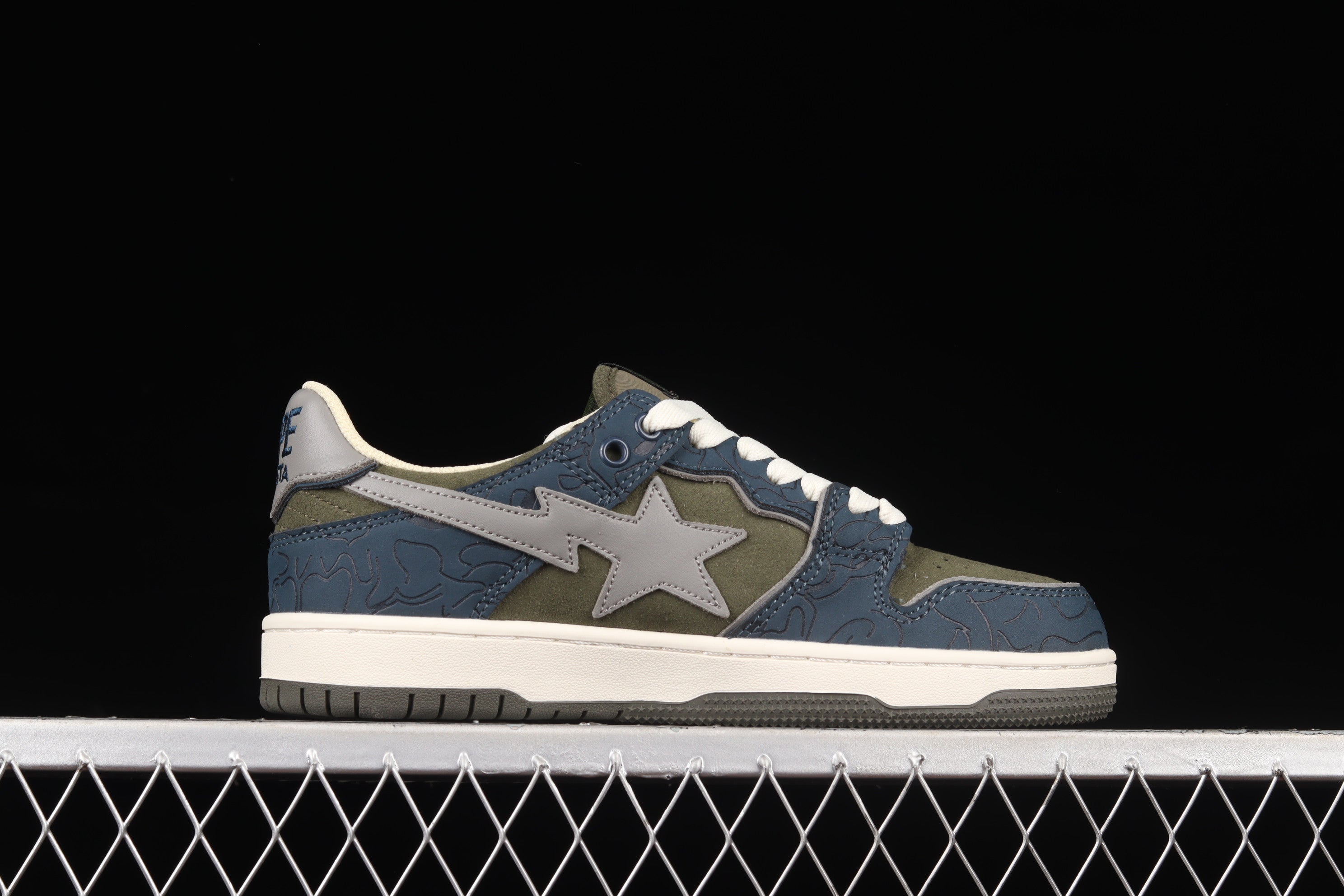 A Bathing Ape Bape SK8 Sta - Army Green