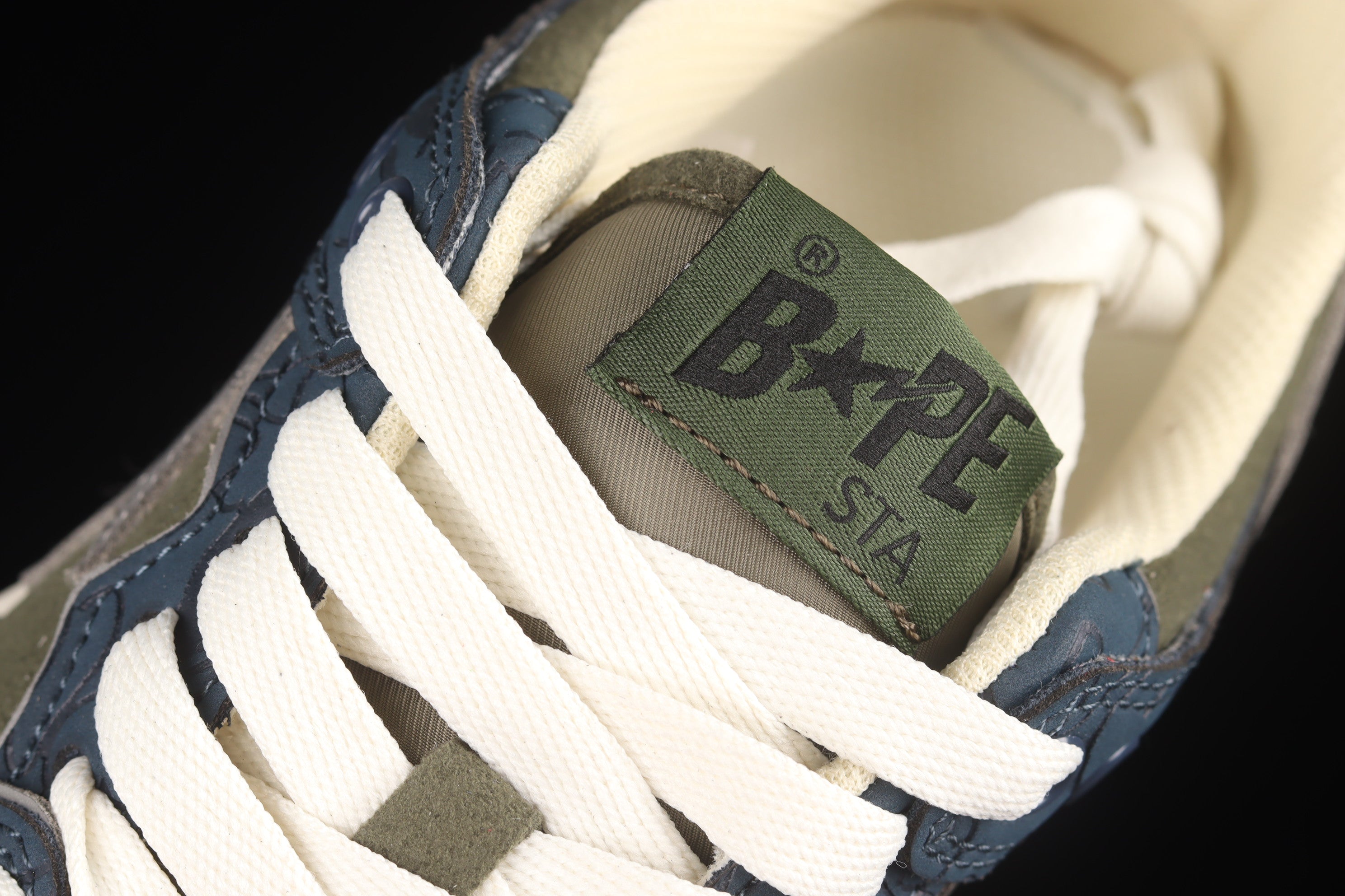 A Bathing Ape Bape SK8 Sta - Army Green