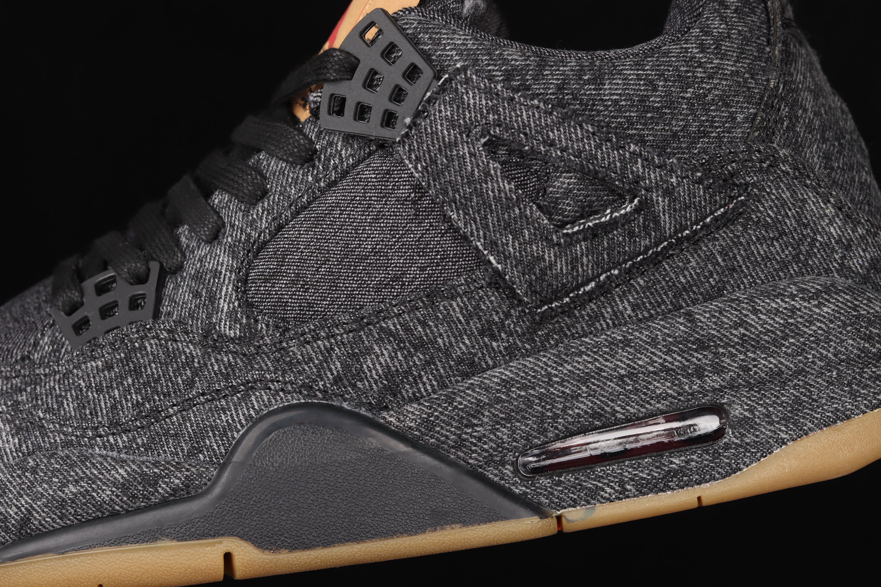 Levi's x Air Jordan 4 AJ4 Retro - Black Denim