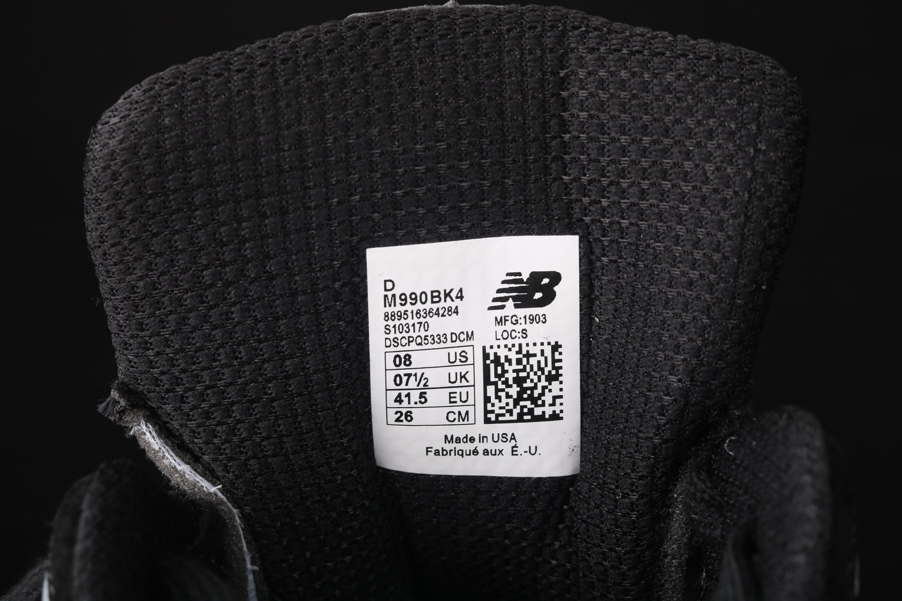 New Balance 990 - Black