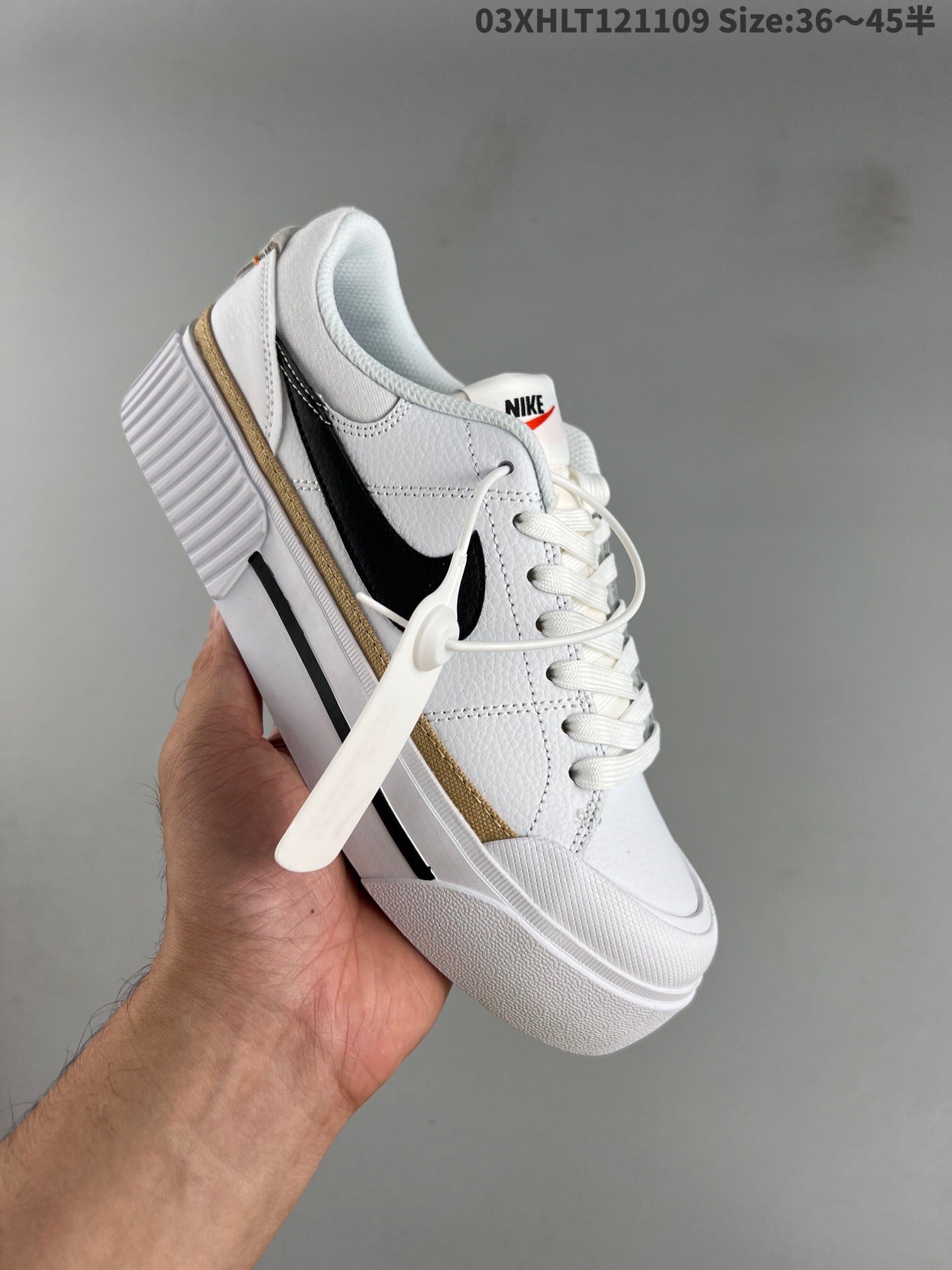 NikeUnisex Court Legacy Lift - White/Black