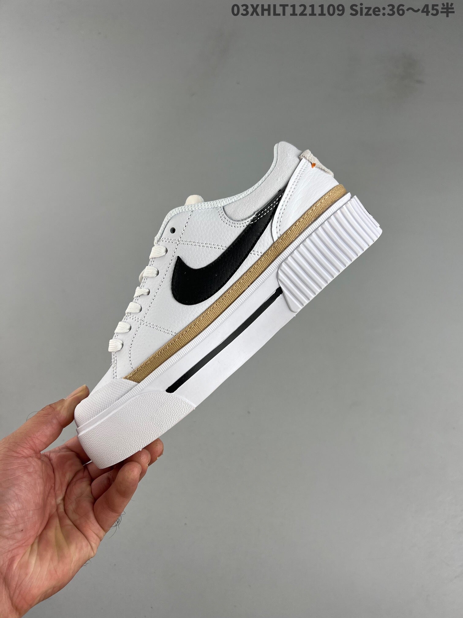 NikeUnisex Court Legacy Lift - White/Black