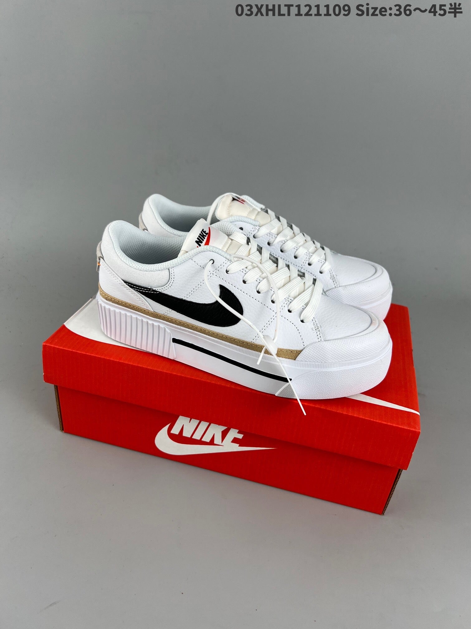 NikeUnisex Court Legacy Lift - White/Black