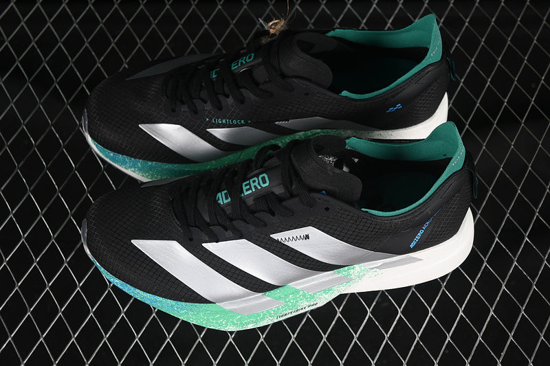 adidasUnisex Adizero Adios Pro 4 - Black Silver Green