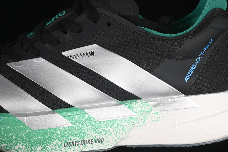 adidasUnisex Adizero Adios Pro 4 - Black Silver Green