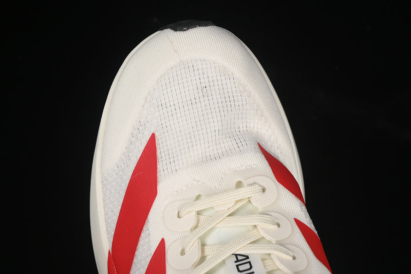 adidasUnisex Adizero EVO - Off White Red