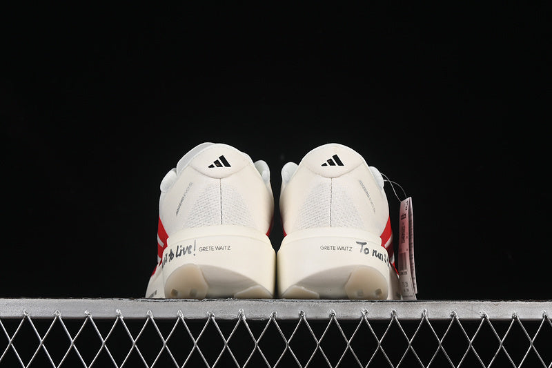 adidasUnisex Adizero EVO - Off White Red