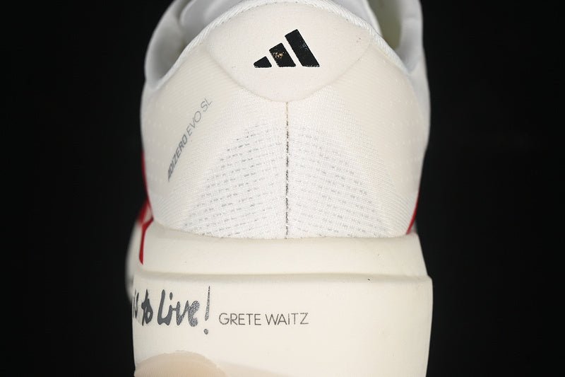 adidasUnisex Adizero EVO - Off White Red