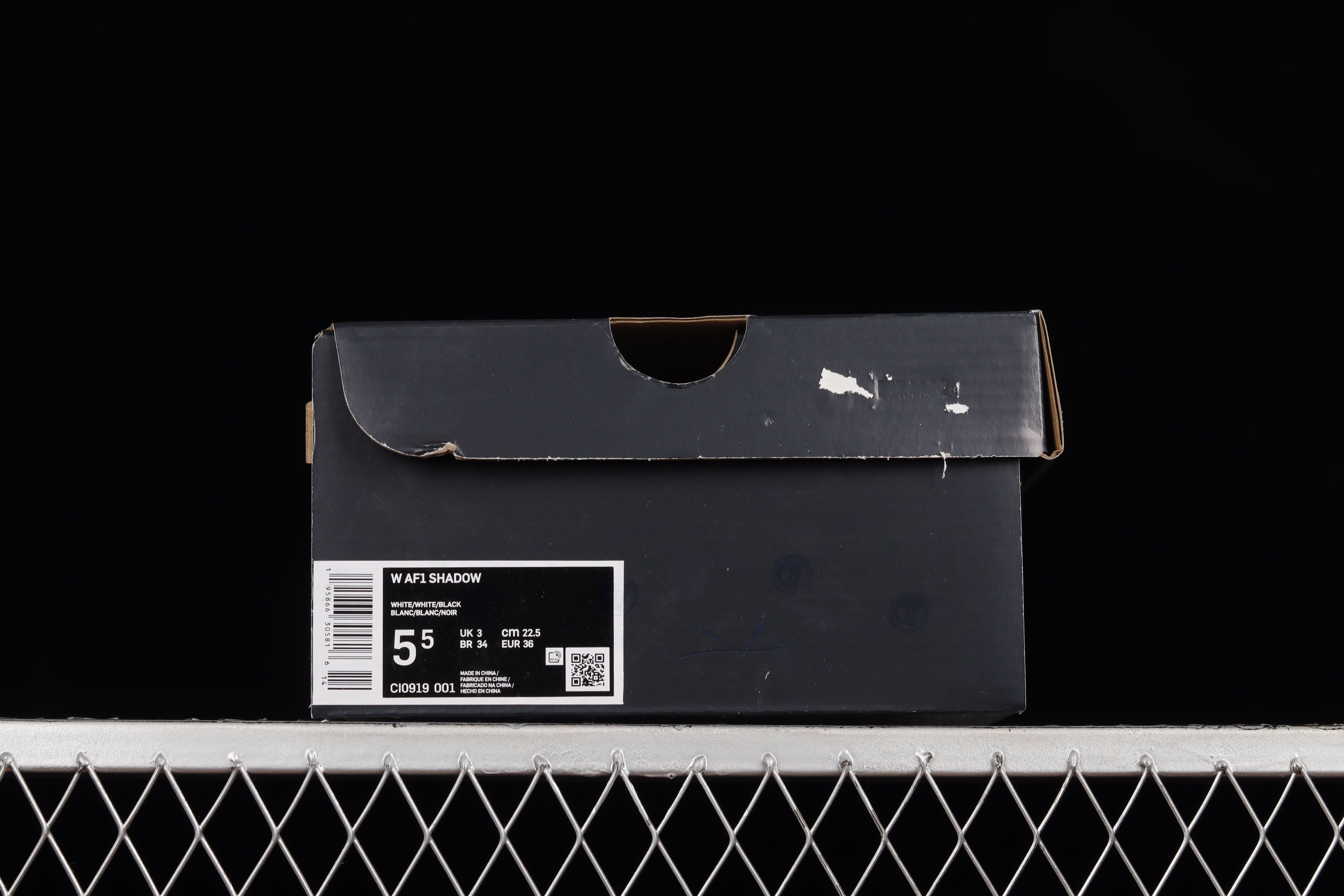 NikeUnisex Air Force 1 AF1 Shadow - Black/White