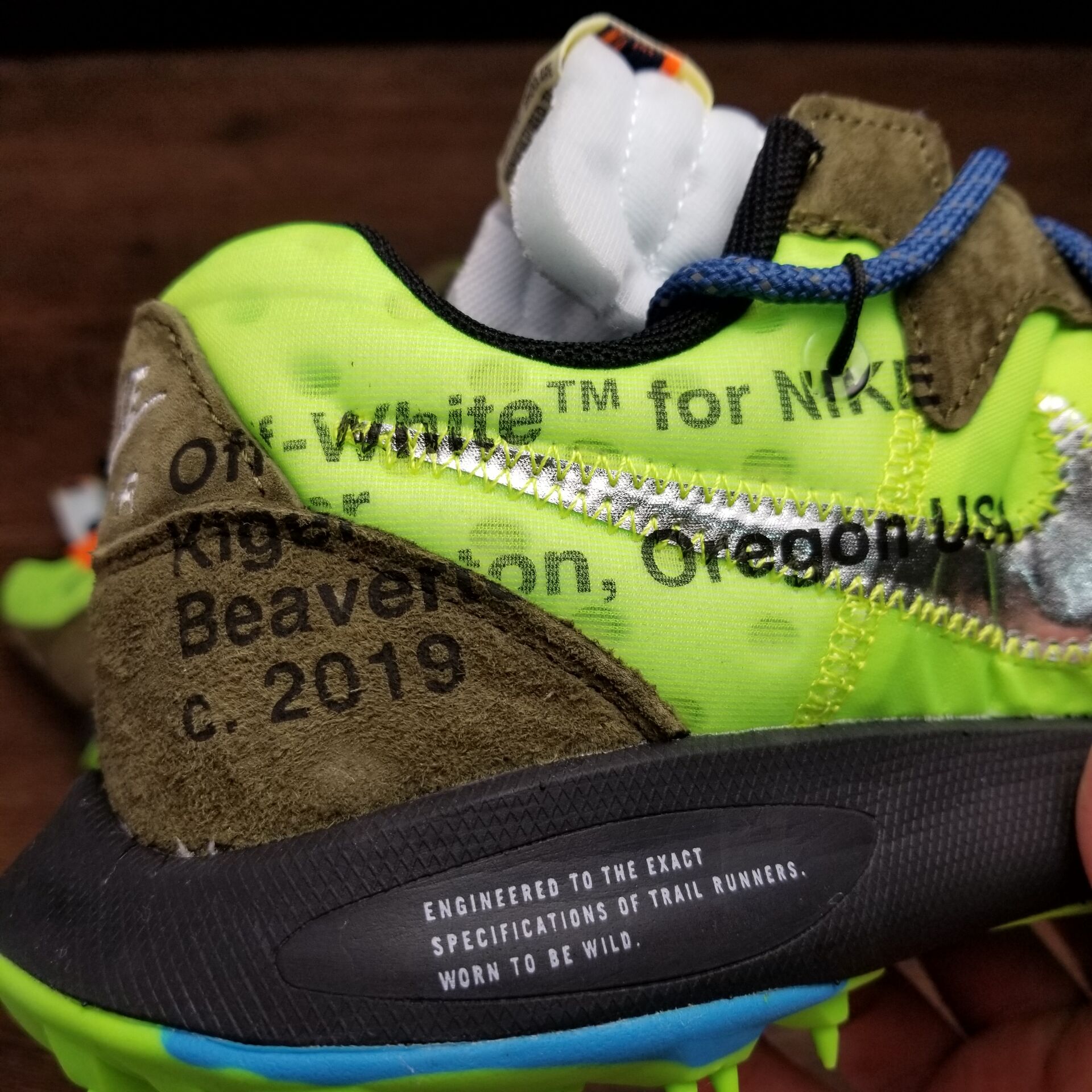Off White x NikeUnisex Zoom Terra Kiger 5 - Green