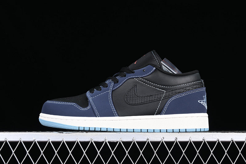 Air Jordan 1 AJ1 Low Snake Skin - Blue