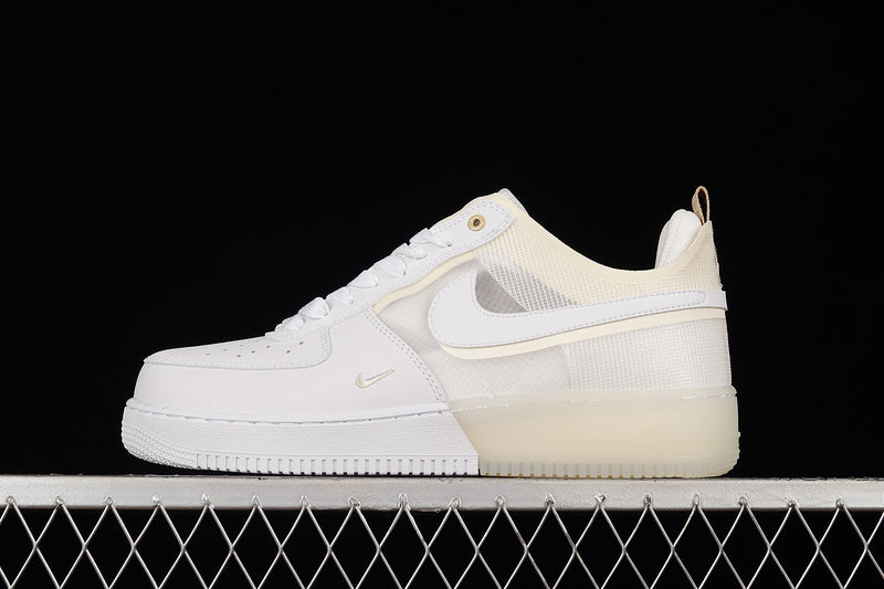 NikeUnisex Air force 1 AF1 React Double Swoosh - White