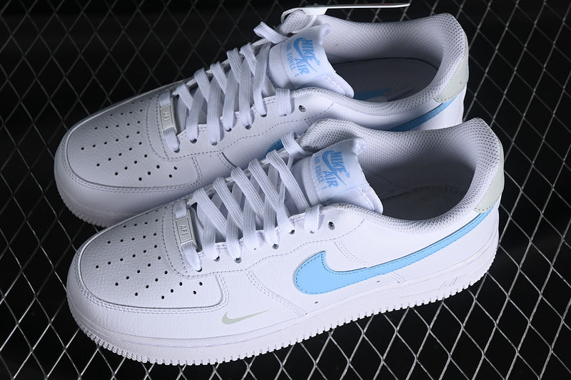 NikeUnisex Air Force 1 AF1 Low Mini Swoosh - Light Armory Blue