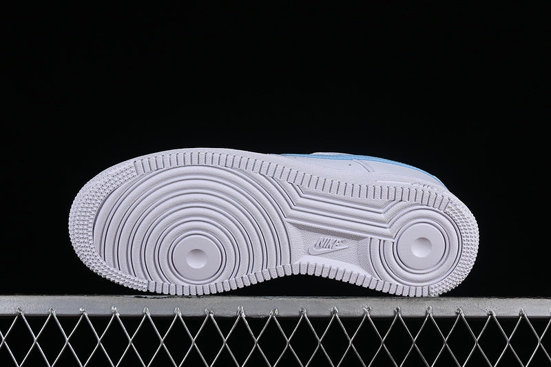 NikeUnisex Air Force 1 AF1 Low Mini Swoosh - Light Armory Blue