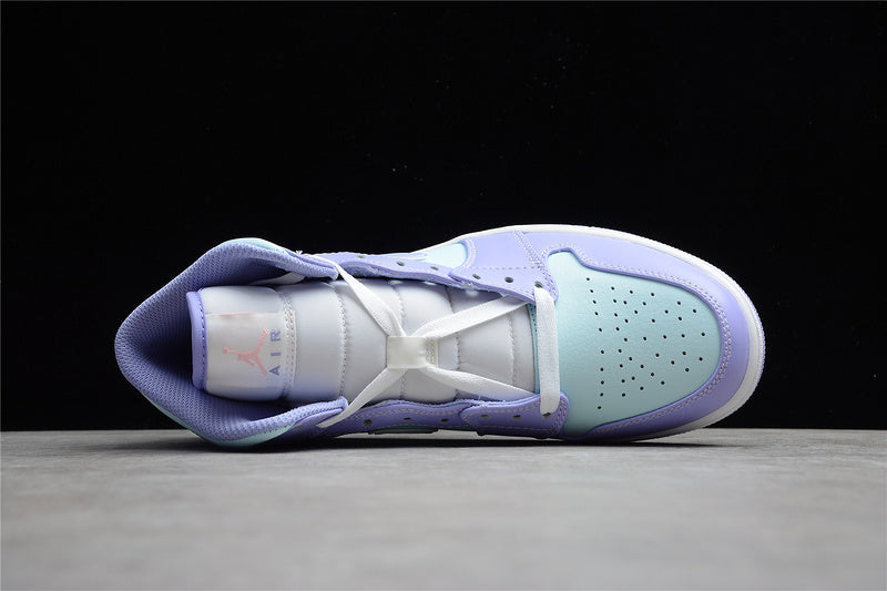 WMNS Air Jordan 1 AJ1 Mid - Purple Aqua