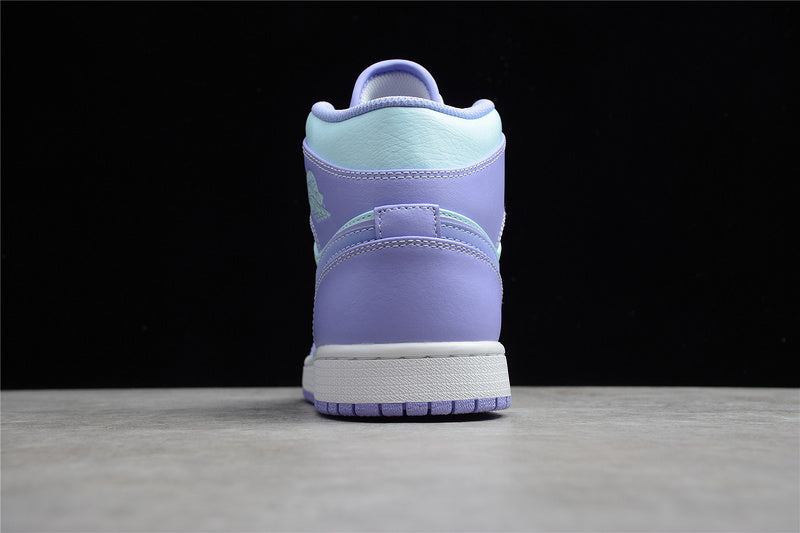 WMNS Air Jordan 1 AJ1 Mid - Purple Aqua