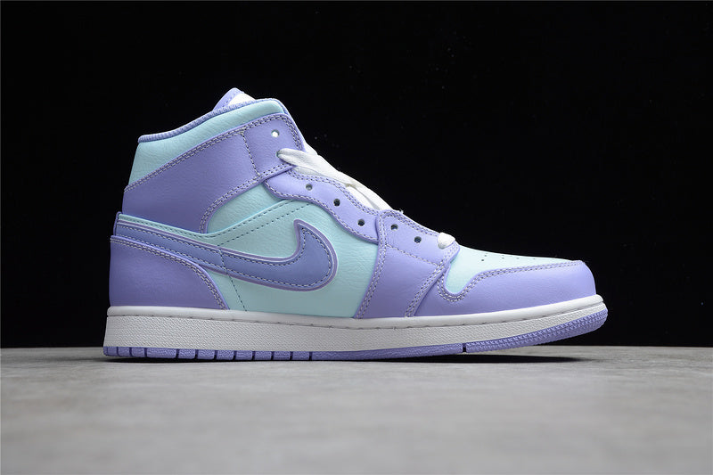 WMNS Air Jordan 1 AJ1 Mid - Purple Aqua