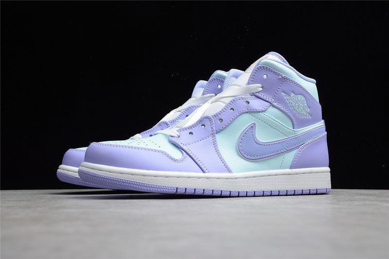 WMNS Air Jordan 1 AJ1 Mid - Purple Aqua