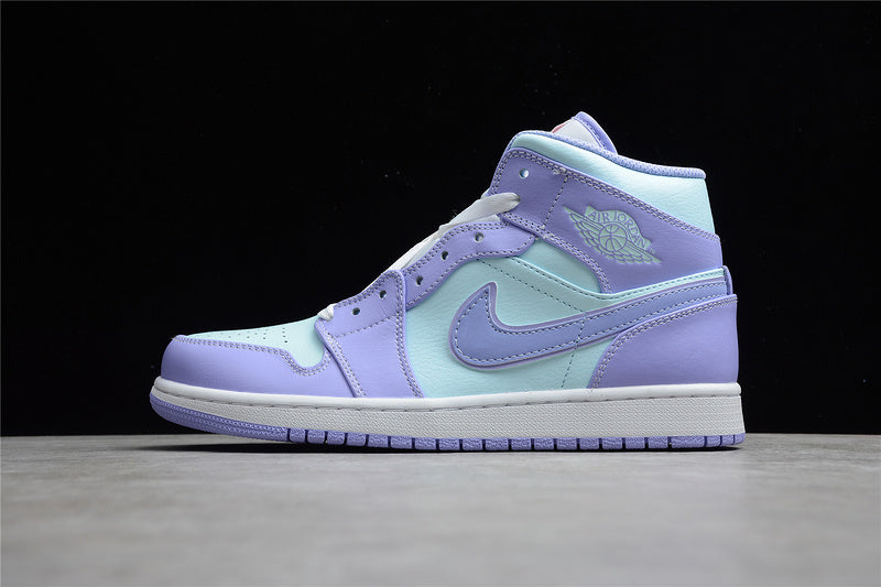 WMNS Air Jordan 1 AJ1 Mid - Purple Aqua