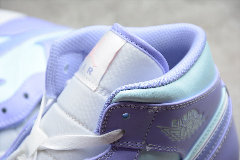 WMNS Air Jordan 1 AJ1 Mid - Purple Aqua