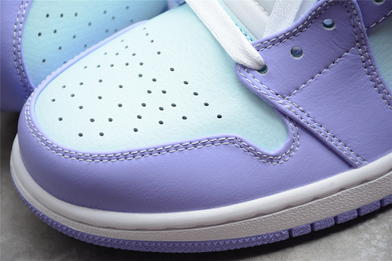 WMNS Air Jordan 1 AJ1 Mid - Purple Aqua