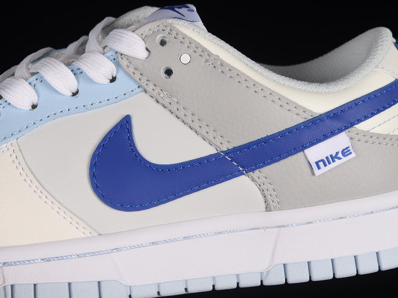 NikeMens Dunk Low Ivory - Hyper Royal