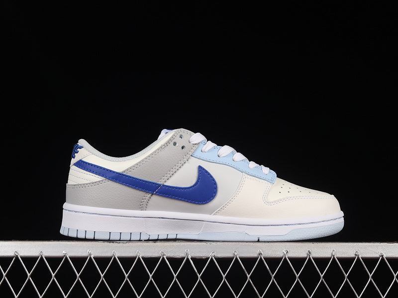 NikeMens Dunk Low Ivory - Hyper Royal