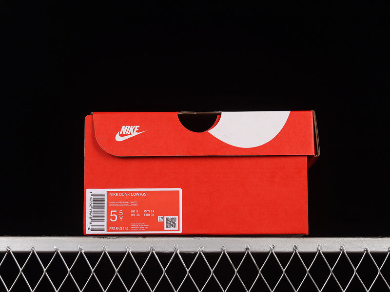 NikeMens Dunk Low Ivory - Hyper Royal