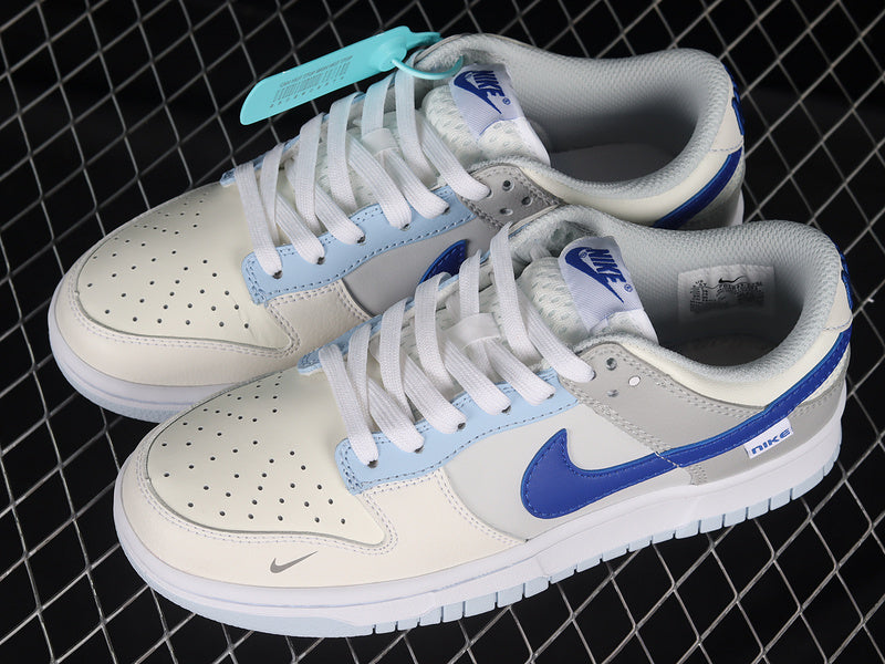 NikeMens Dunk Low Ivory - Hyper Royal