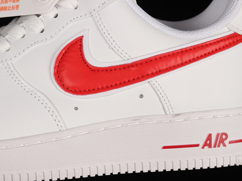 NikeUnisex Air Force 1 AF1 Low '07 - White/Gym Red