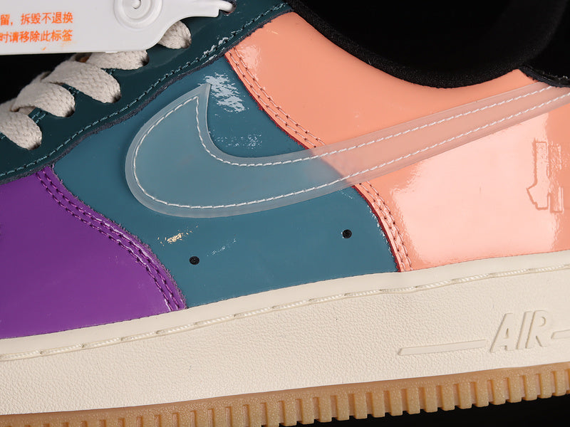 NikeMens Air Force 1 AF1 x Undefeated Low - Purple Green