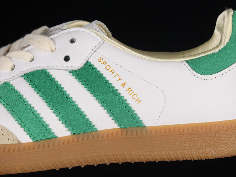 adidasMens x Sporty & Rich Samba - Cloud White/Green