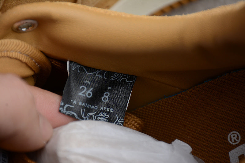 Bathing Ape Bape Sta Patent - Leather Khaki