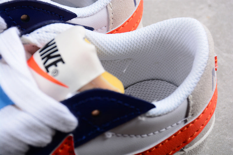 NikeUnisex Blazer Low 77 Jumbo - Deep Royal/Safety Orange
