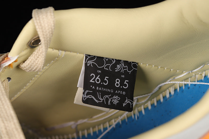 A Bathing Ape Bape Sta Low - Grey/Orange