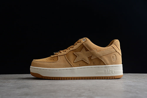 Bathing Ape Bape Sta Patent - Leather Khaki