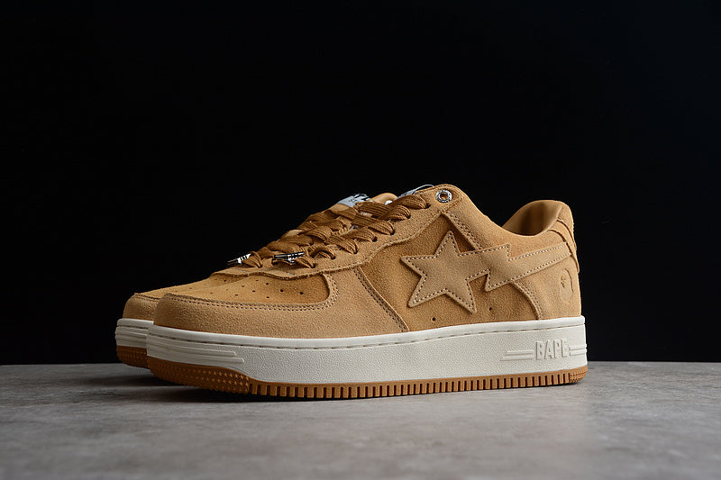 Bathing Ape Bape Sta Patent - Leather Khaki