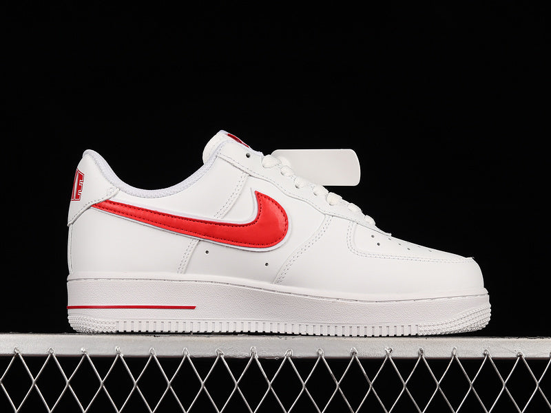 NikeUnisex Air Force 1 AF1 Low '07 - White/Gym Red