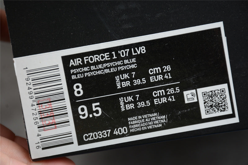 NikeUnisex Air Force 1 AF1 Low - Psychic Blue